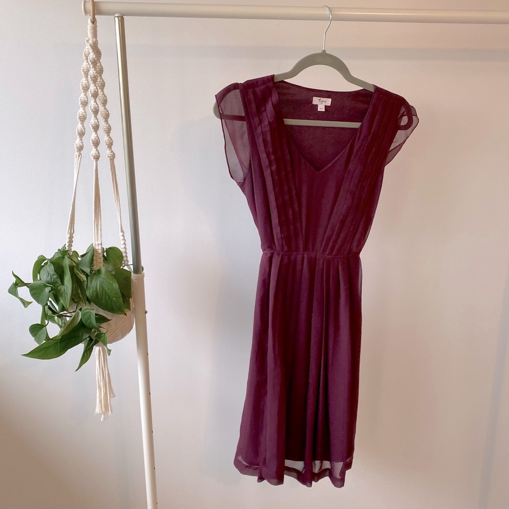 Thyme Maternity Maroon Nursing Dress